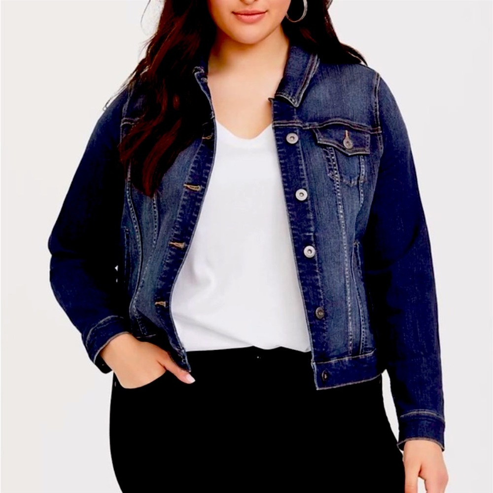Torrid Dark Blue Jean Jacket